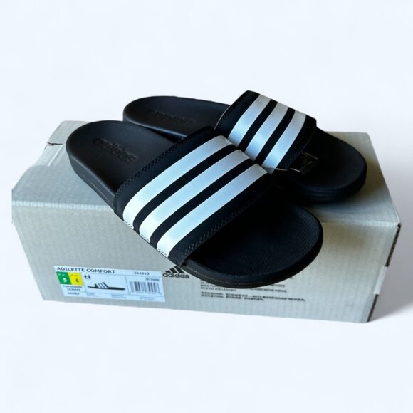 adidas Adilette Comfort Slide Unisex Sandals Size 6 - Picture 1 of 7